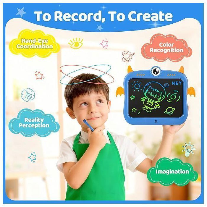 Tablette D'écriture LCD -Tablette De Dessin Colorée De 8,5 Pouces- Jouets Éducatifs-Réutilisable - Pour Enfants 3-11 Ans