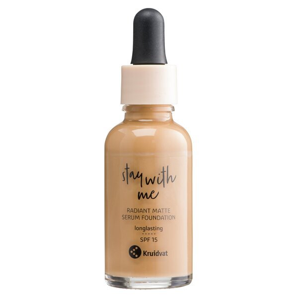 Kruidvat Stay With Me 048 N Deep Praline Radiant Matte Serum Foundation 30ml