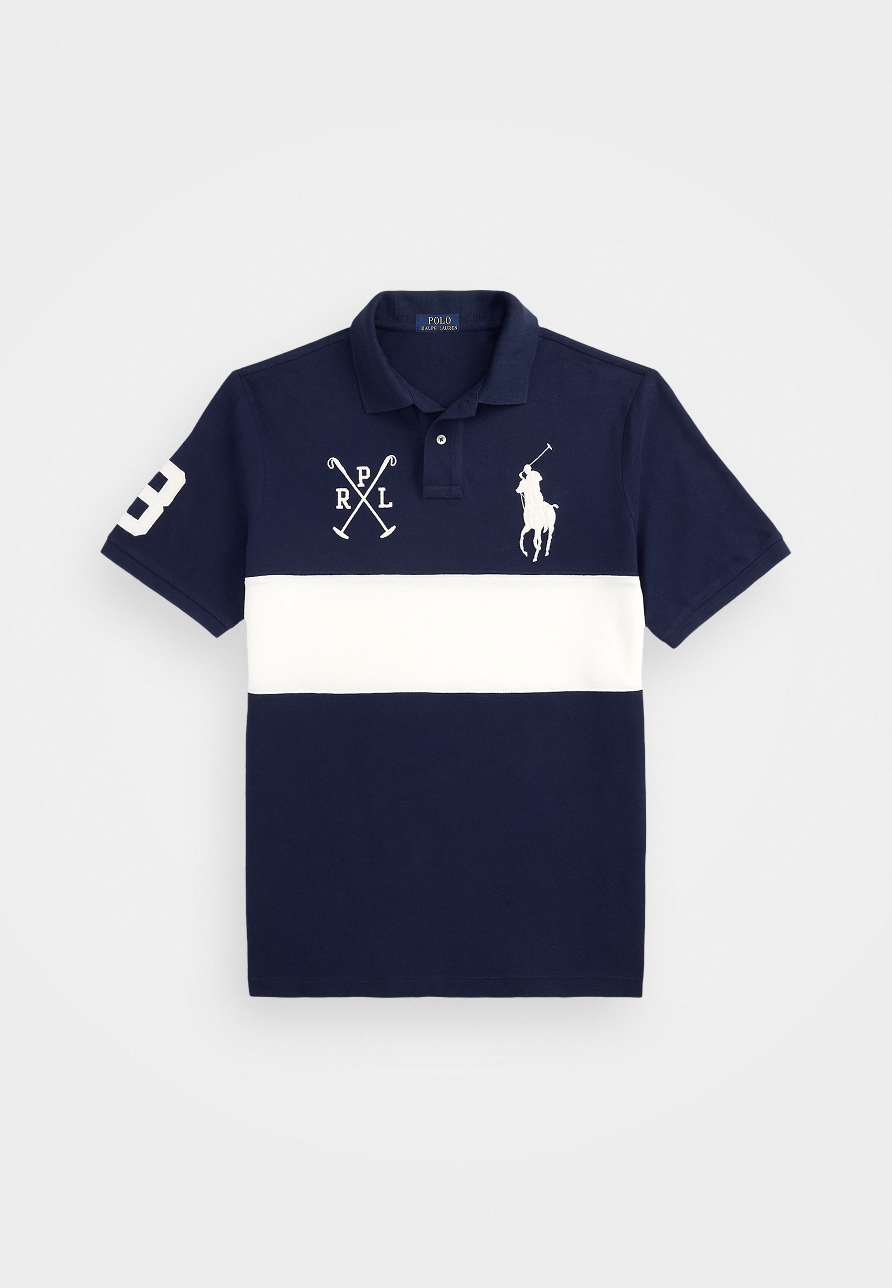 Polo Ralph Lauren Custom Slim Fit Big Pony Mesh Polo Shirt - Polo shirt - newport navy/nevis