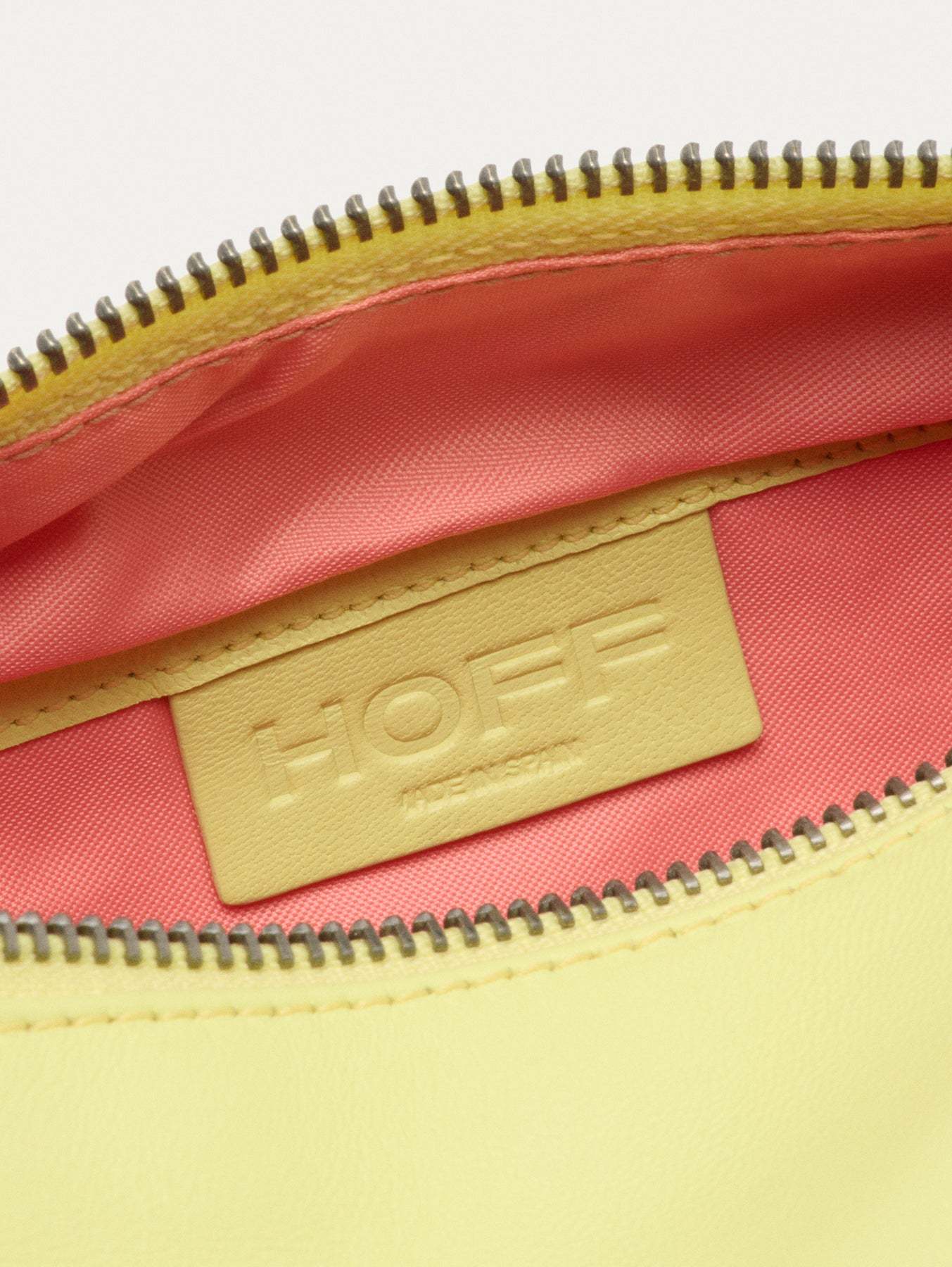 BANDOLERA PIEL HALL AMARILLO