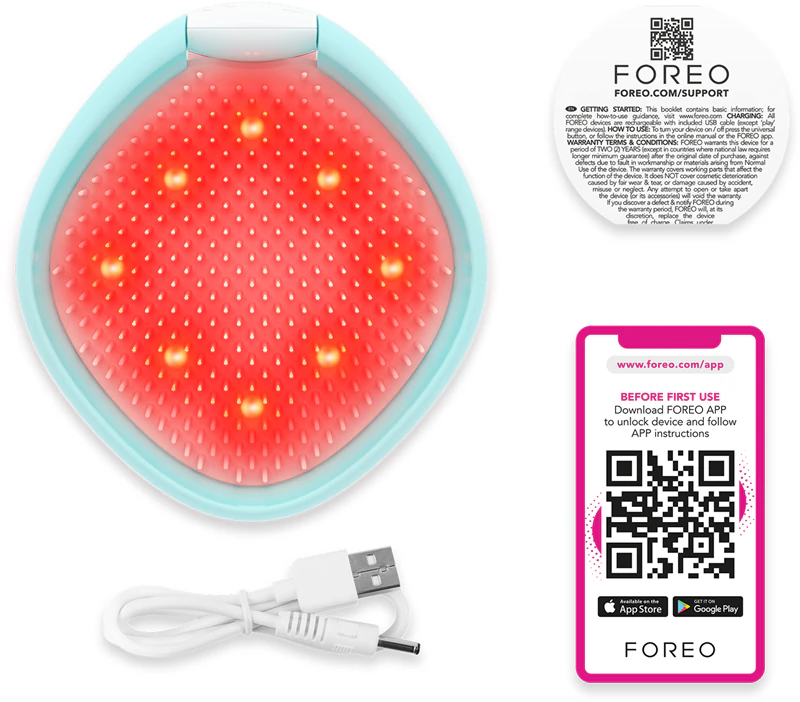 FOREO FLIP™ Play Pokročilý hřeben na vlasy 3 v 1 s LED diodami