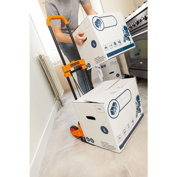 Carrello pieghevole - BLACK & DECKER - Carico massimo 65 kg - Alluminio - Impugnatura ergonomica - Compatto