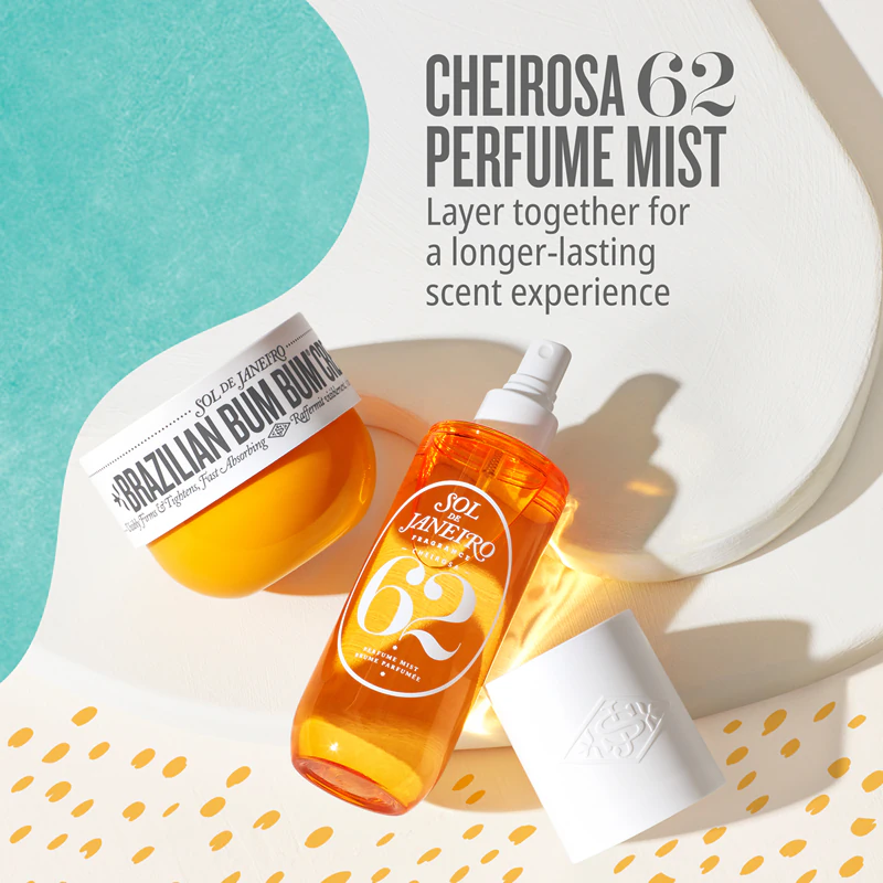 Sol de Janeiro Brazilian Crush Cheirosa '62 spray corporal e capilar perfumado