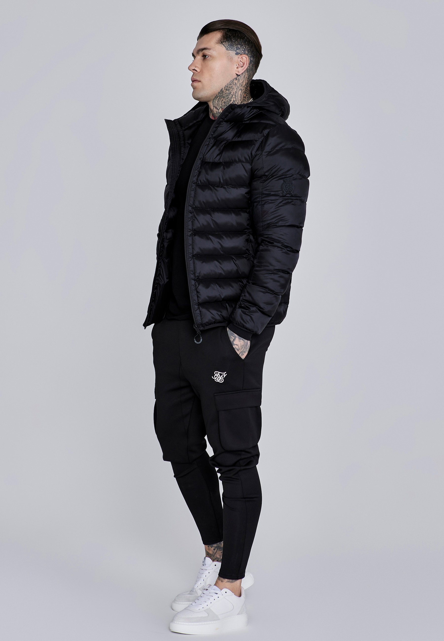 SIKSILK Winterjacke - schwarz