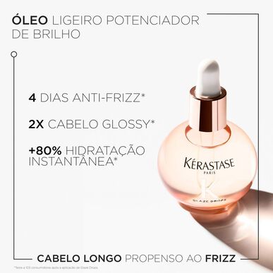 Kérastase Gloss Absolu Glaze Drops -hiusöljy pitkille hiuksille, intensiivinen kiilto, 45 ml