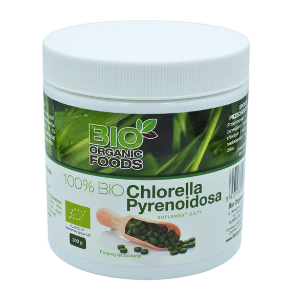 Bio Organic Foods Chlorella Pyrenoidosa BIO 250 mg