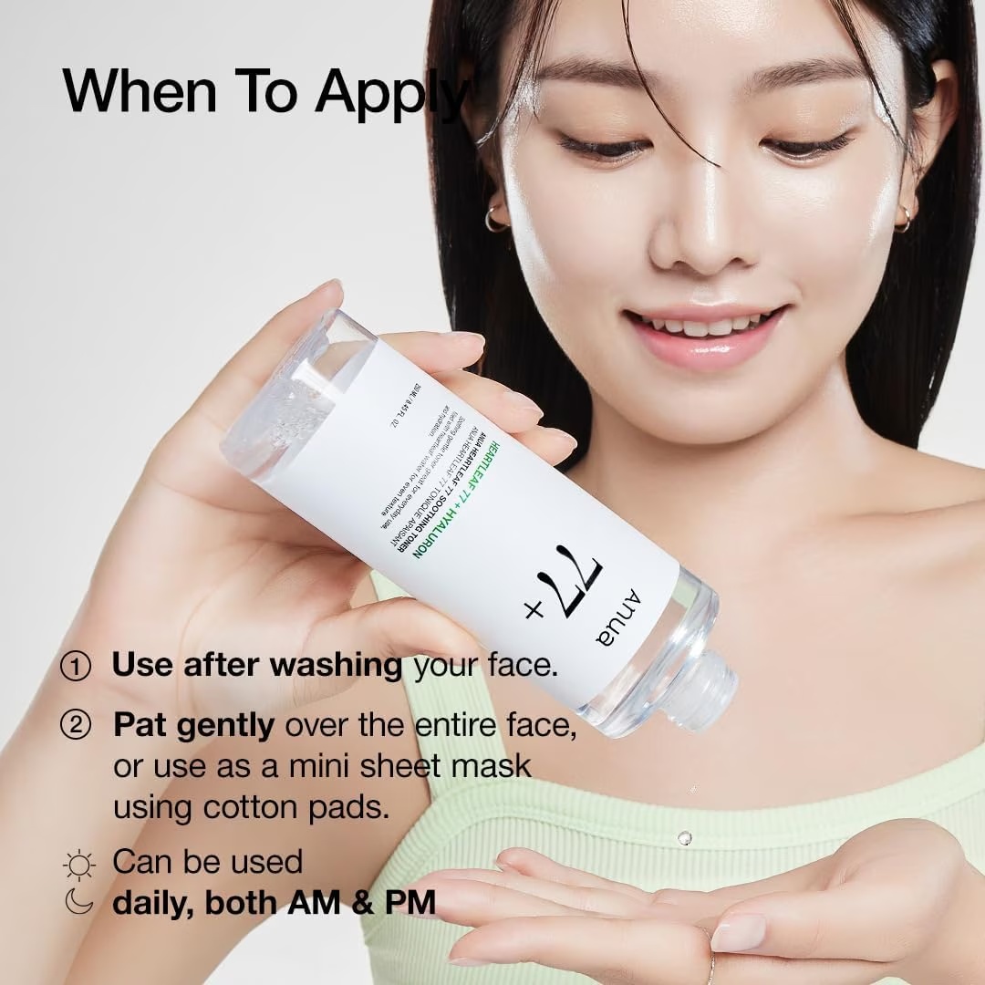 Upokojujúci toner Heartleaf 77%