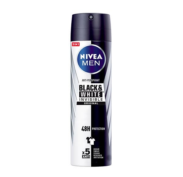 Pánský černý a bílý neviditelný originál | 200 ml