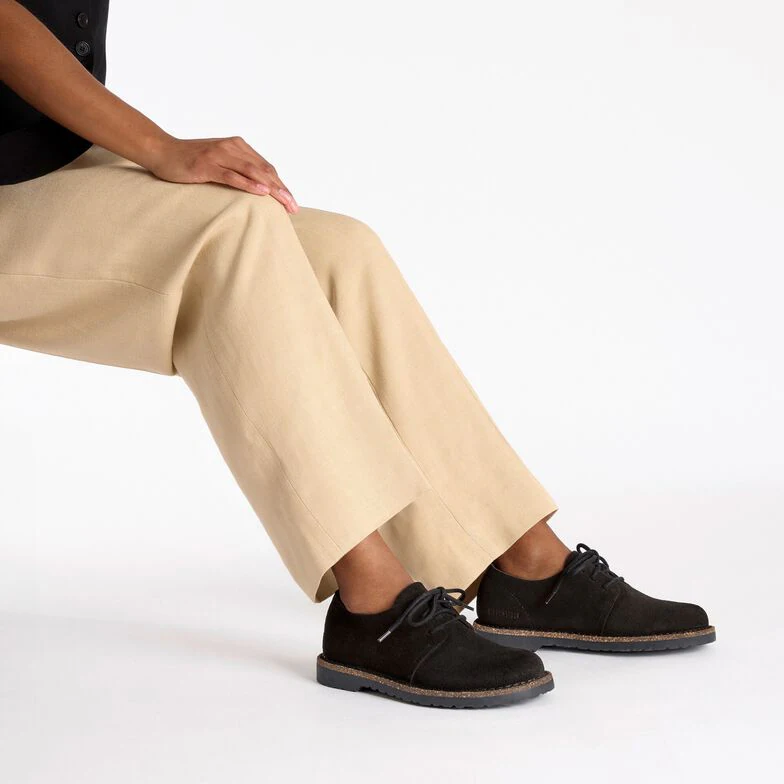 Uppsala Low Pelle scamosciata - Black Black