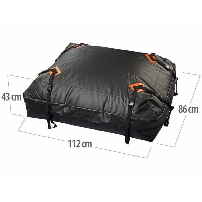 Soft roof box - LESCARS - 425 L - Waterproof - Non-slip - Easy to attach