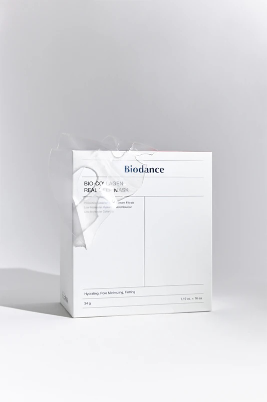 Biodance Bio-Collagen Real Deep Mask - intensīvi mitrinoša hidrogēla maska, kas samazina poras.