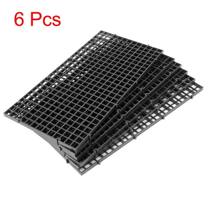 Panneau d'isolation pour aquarium X AUTOHAUX Diviseur séparation plastique noir Aquarium Grille Isolation 11,8