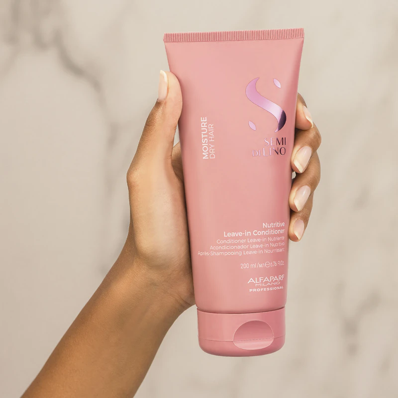 Alfaparf Milano Semi di Lino Moisture condicionador sem enxágue para cabelos secos