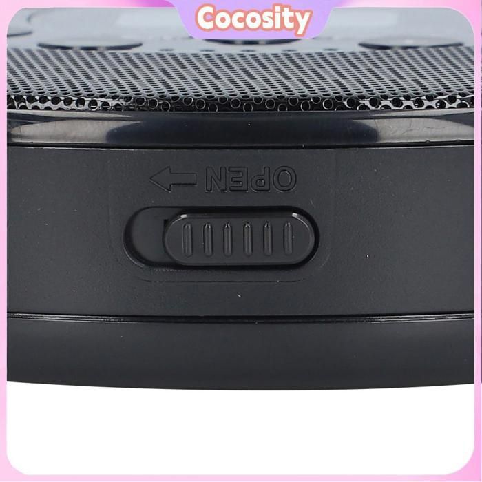 Reproductor de CD recargable Cocosity, reproductor de CD portátil Bluetooth con altavoz, reproductor de CD anti-saltos para reproducción de música portátil, blanco/negro