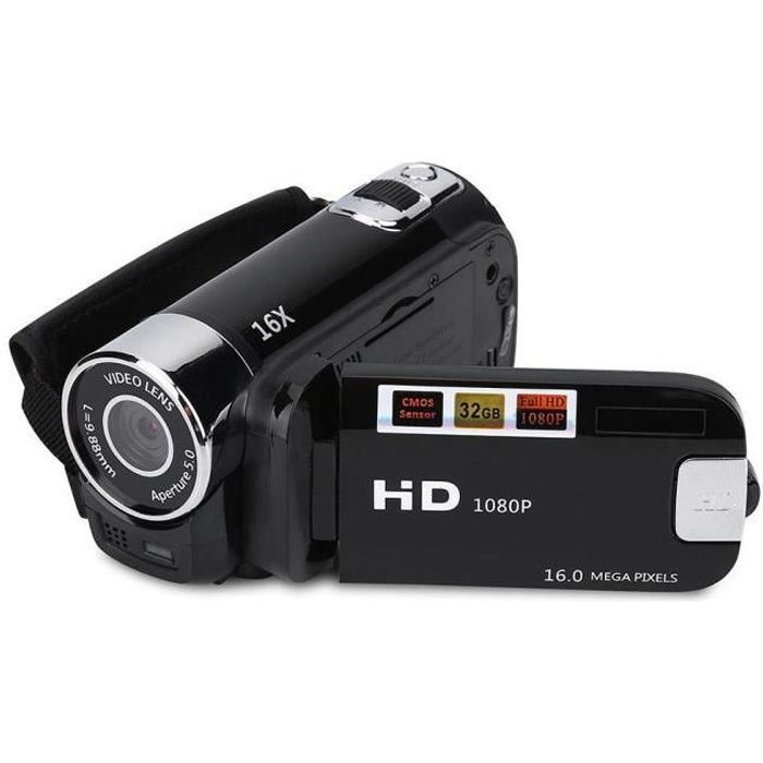 Videocamera digitale HD - FAFEICY - HB046 - 1080P - Rotazione a 270° - 16MP