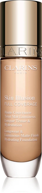 Clarins Skin Illusion Hydrating Foundation visoko prekrivni puder
