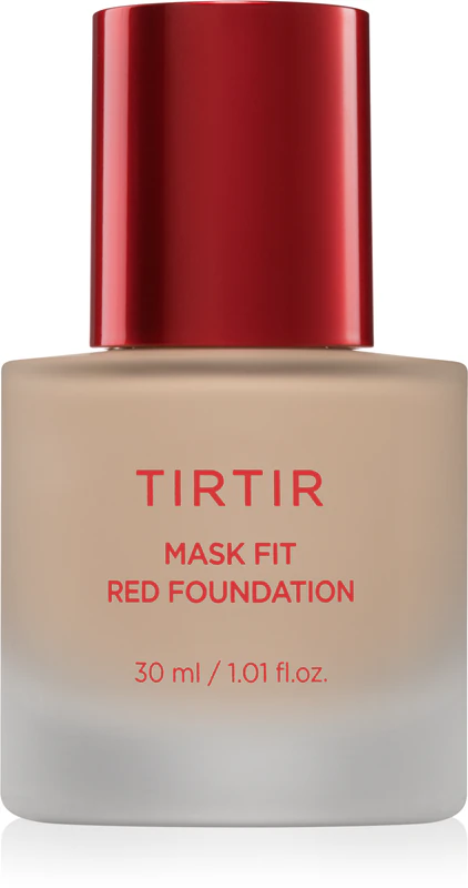 TIRTIR Mask Fit Red Foundation is een verhelderende, hydraterende vloeibare foundation.