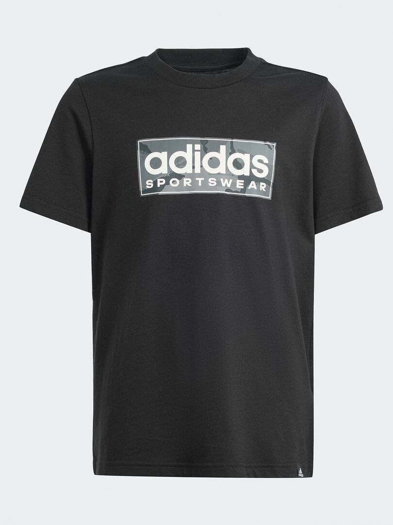 'adidas' T-shirt met print - ZWART
