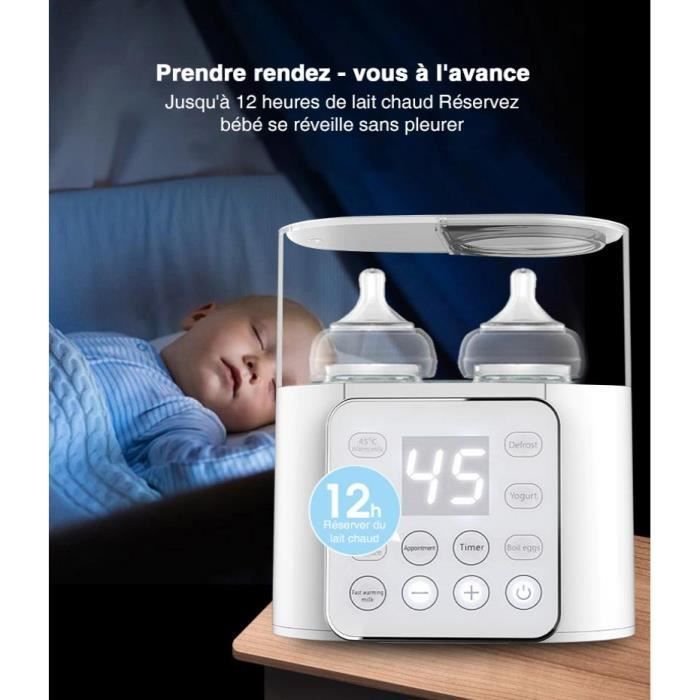 Calientabiberones ACELIFE 9 en 1, rápido, sin BPA, con control preciso de temperatura para leche materna.