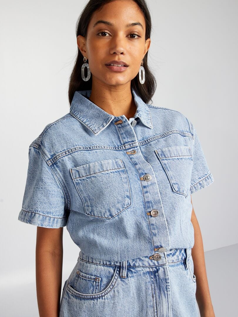 Vestido jeans - AZUL