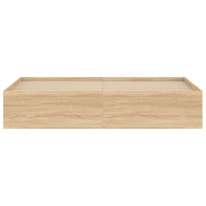 vidaXL Sonoma Eichenholz-Bettgestell 180x200 cm Super King 3203882