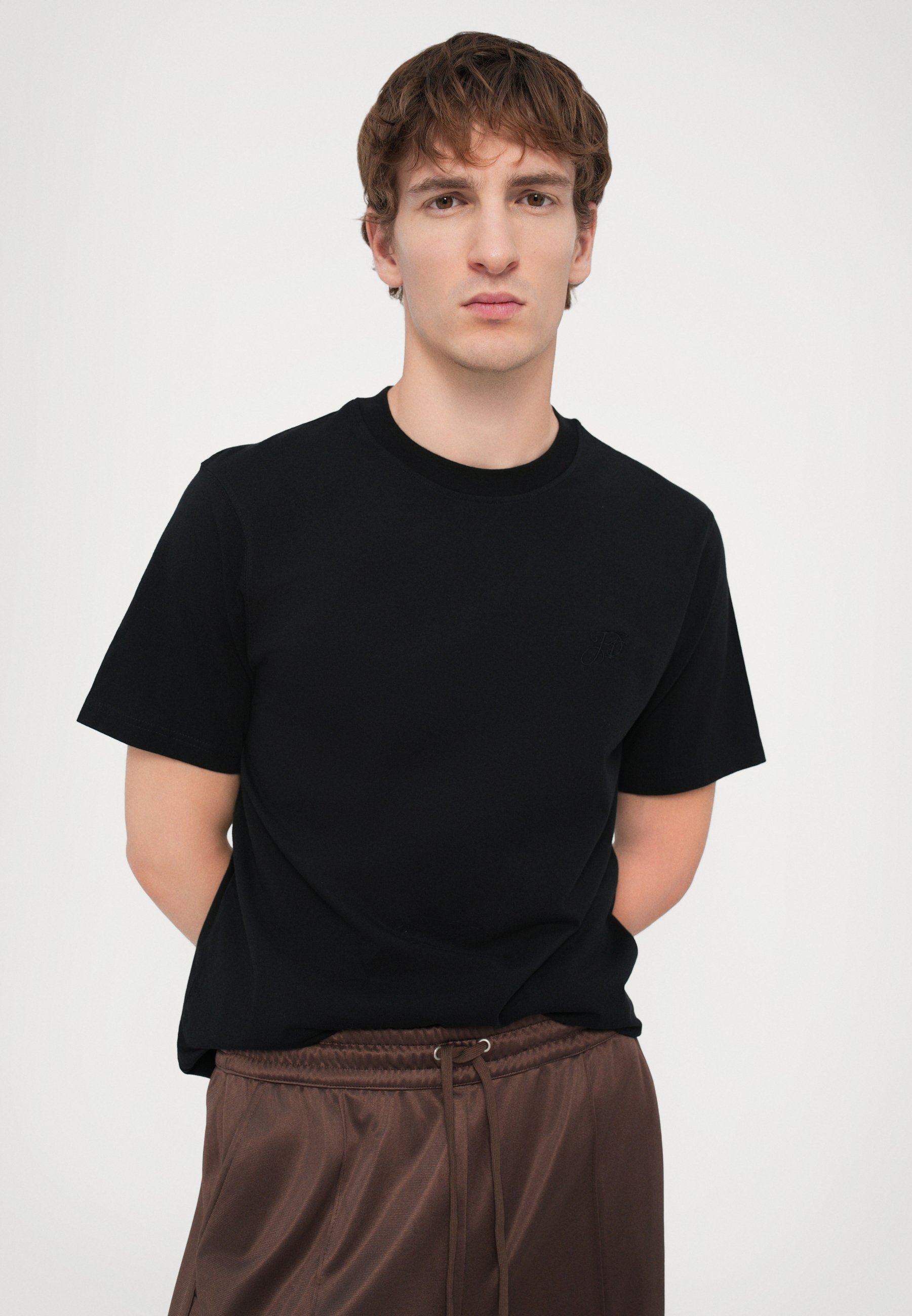 Han Kjøbenhavn MONOGRAM TEE - T-shirt basic - nera