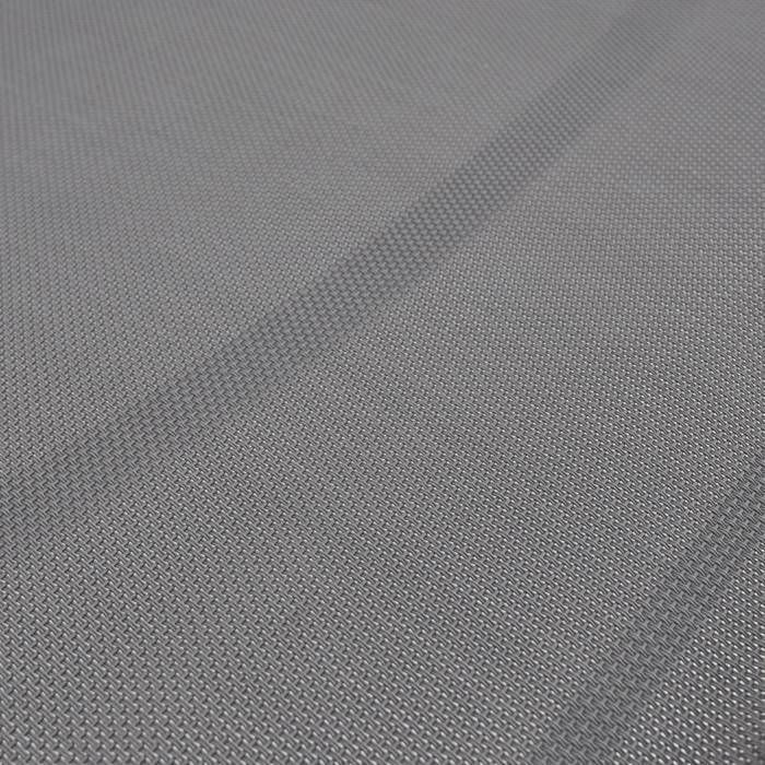 Juego de 2 tumbonas ELSA en aluminio blanco y textilene gris. Tumbonas multiposición con ruedas.