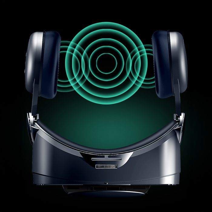 DAM PRO+ Blu-ray Virtual-Reality-Brille. Integrierte Hi-Fi-Kopfhörer, 360°-Panoramaansicht. Kompatibel mit iOS und Android.
