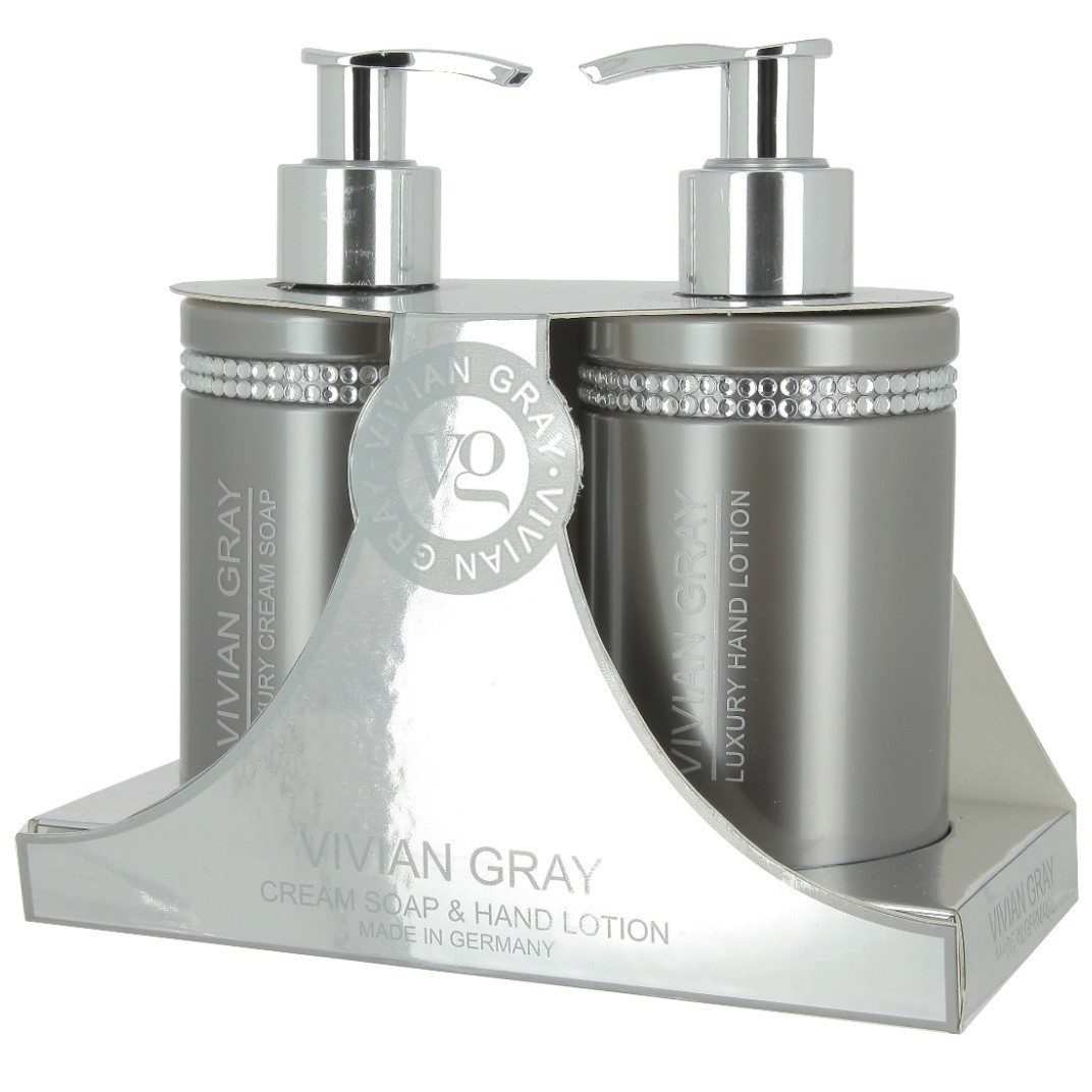 Vivian Gray komplet za nego rok “Kristali v sivini” – 500 ml