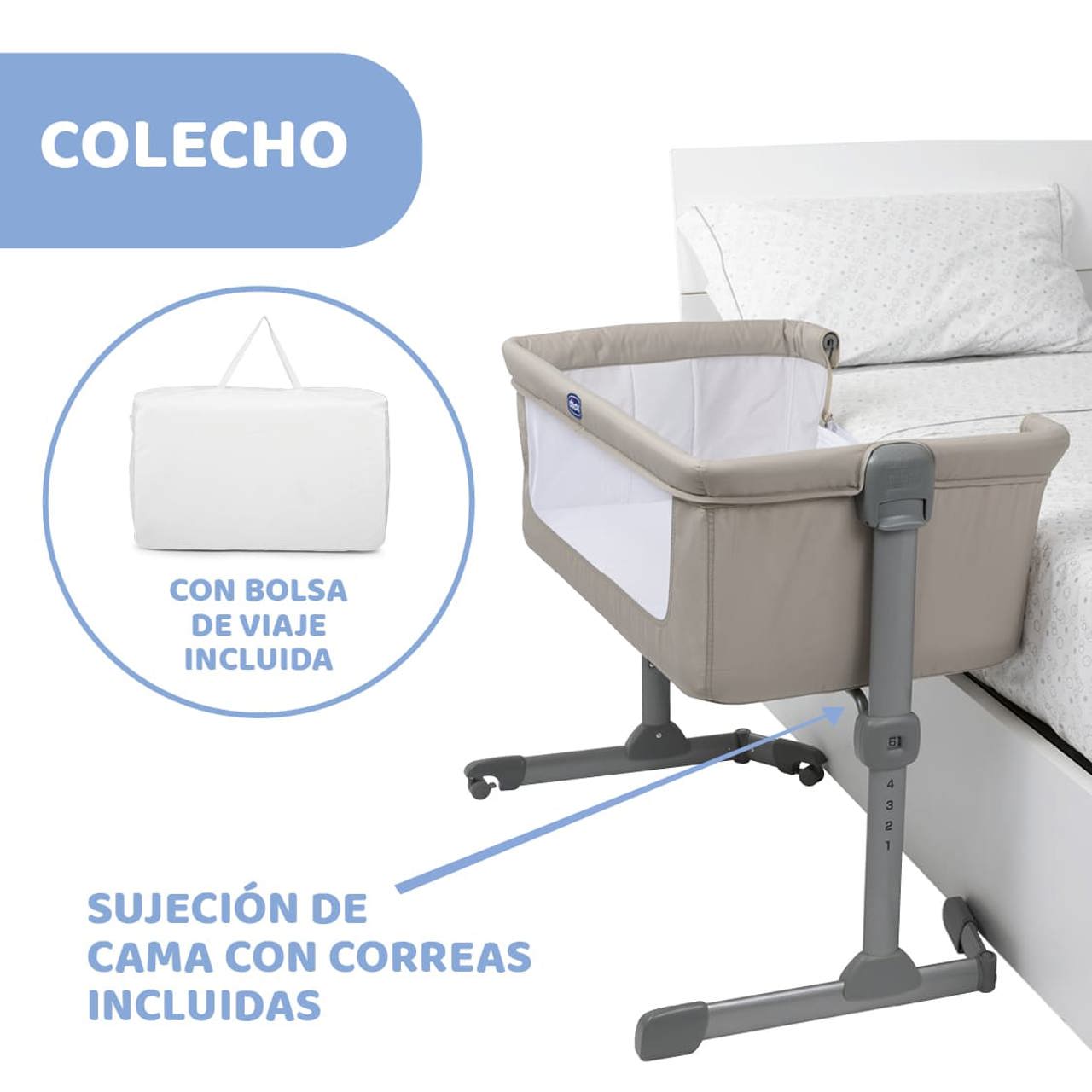 Chicco Next2Me Essential Κούνια Κοινόχρηστης Χρήσης