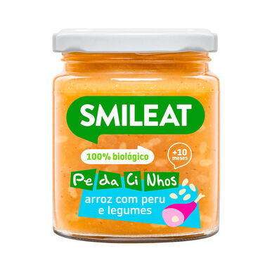 Smileat Rijst met Kalkoen en Groenten 10M Babymaaltijdpotje 230g 230g