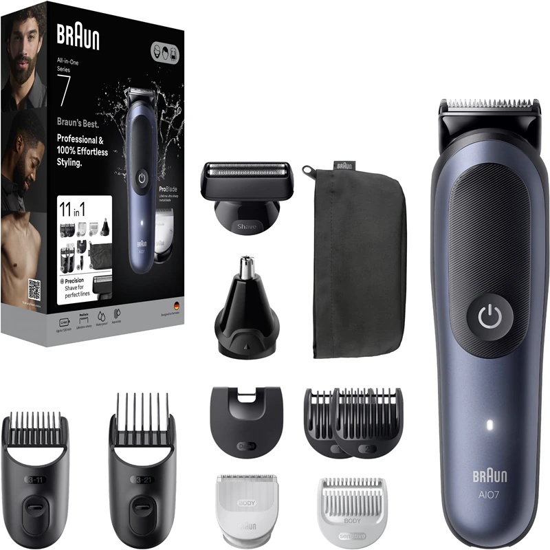 Braun All-In-One Series 7 AIO7540 11-in-1 matu, bārdas un ķermeņa kopšanas komplekts