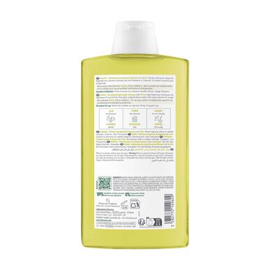 Klorane Citrus Purifying Shampoo normaaleille ja rasvoittuville hiuksille 400ml