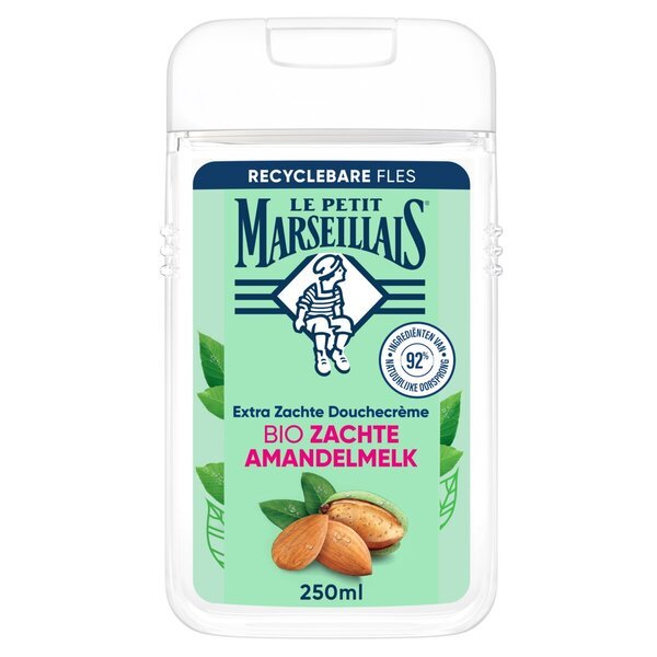 Le Petit Marseillais īpaši maigs mandeļu piena dušas krēms<br>250 ml