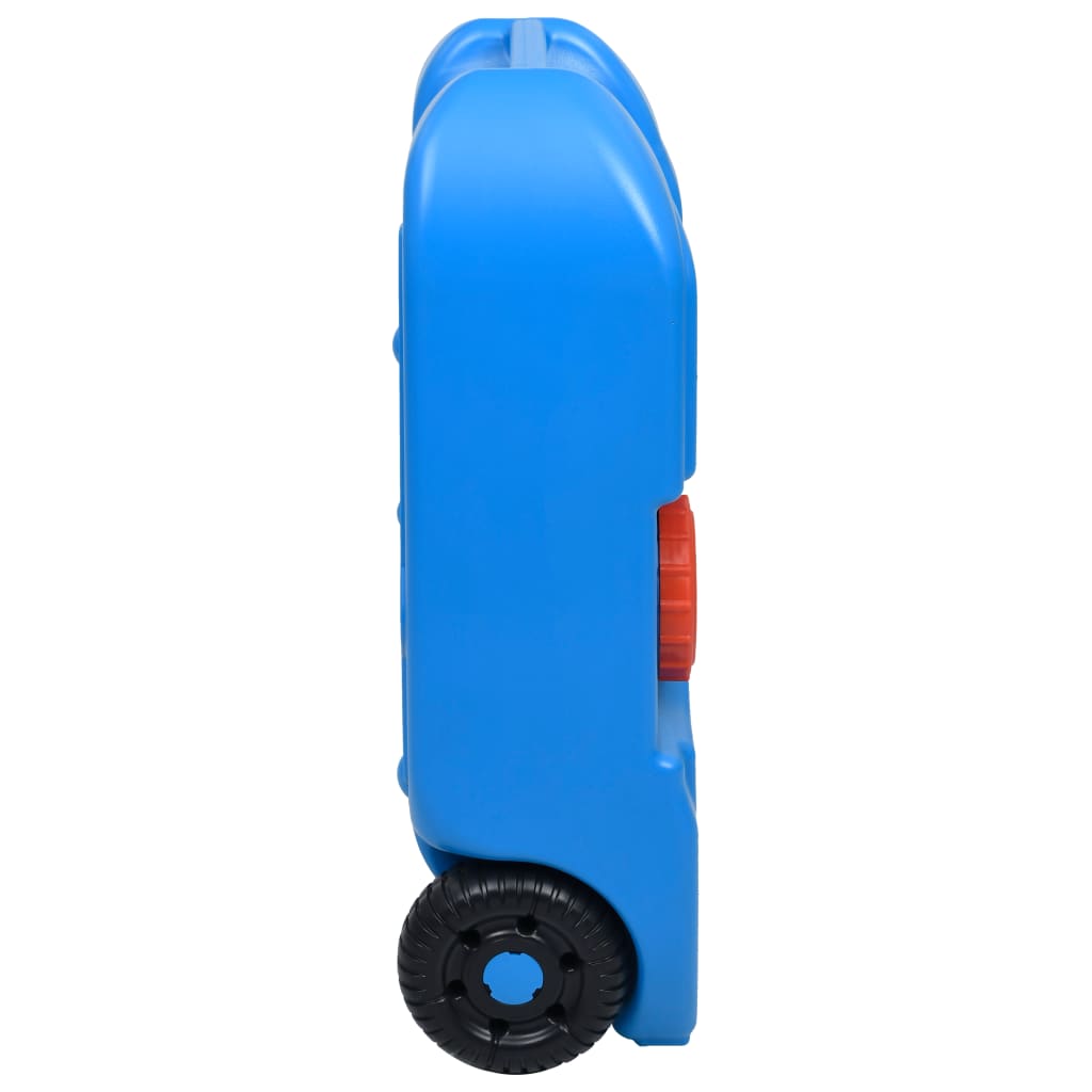 Vidaxl Depósito De Agua Con Ruedas Para Camping Azul 40 L
