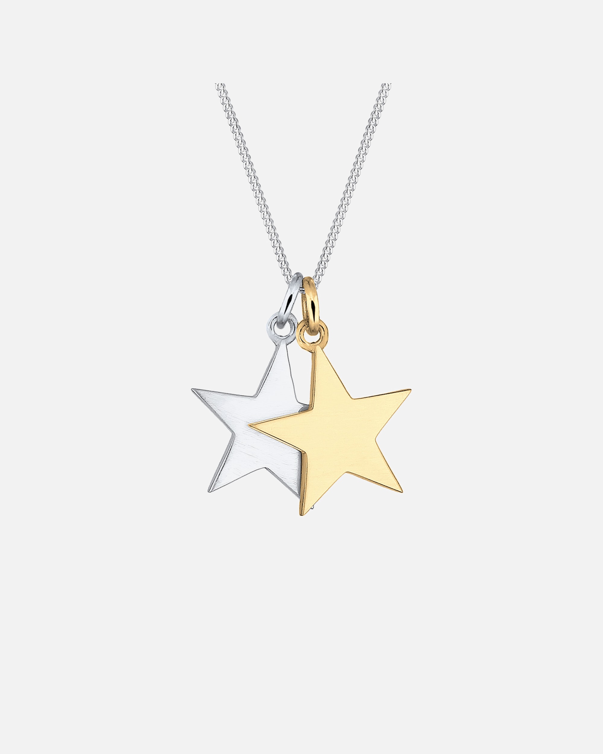 Elli Femme Pendentifs Étoile Bicolore - (925/1000) Argent