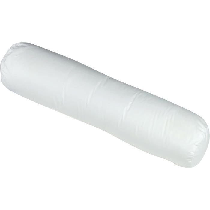 Cojín cilíndrico de 160 cm - L22G - Antibacteriano - Suave - Certificado Oeko-TEX® Standard 100 - Blanco