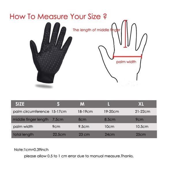 ECELEN Unisex Warm Thermal Winter Cycling Gloves with Touchscreen - Black - Waterproof and Breathable