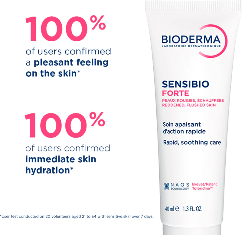 Bioderma Sensibio Forte creme hidratante calmante para pele sensível com tendência a manchas.