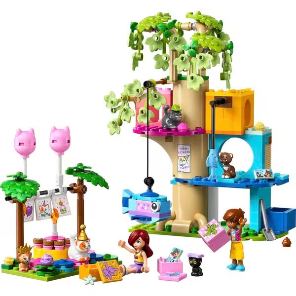 LEGO Friends 42666 Mačja rojstnodnevna zabava in hišica na drevesu