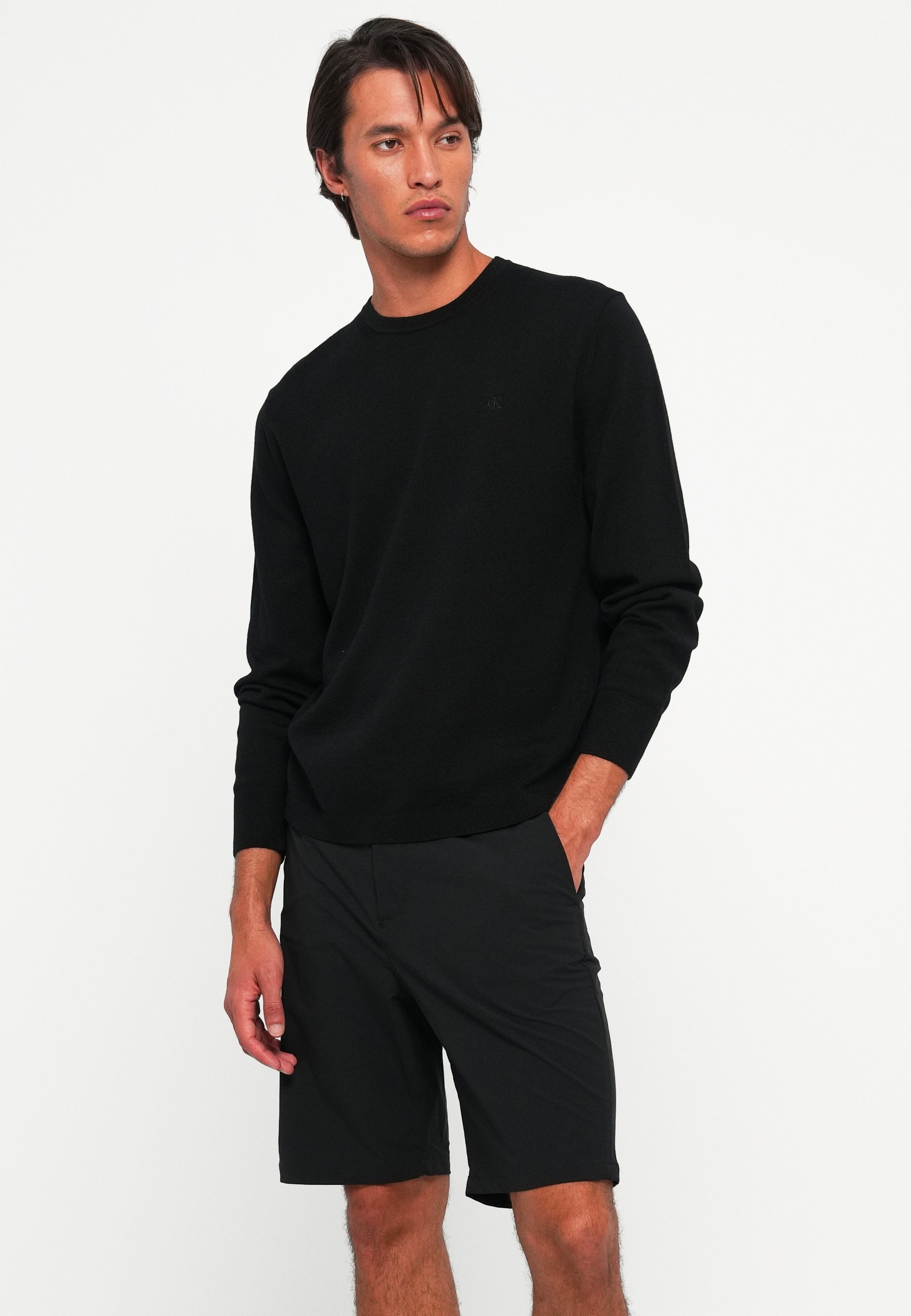 Calvin Klein CREW - Svetr - black