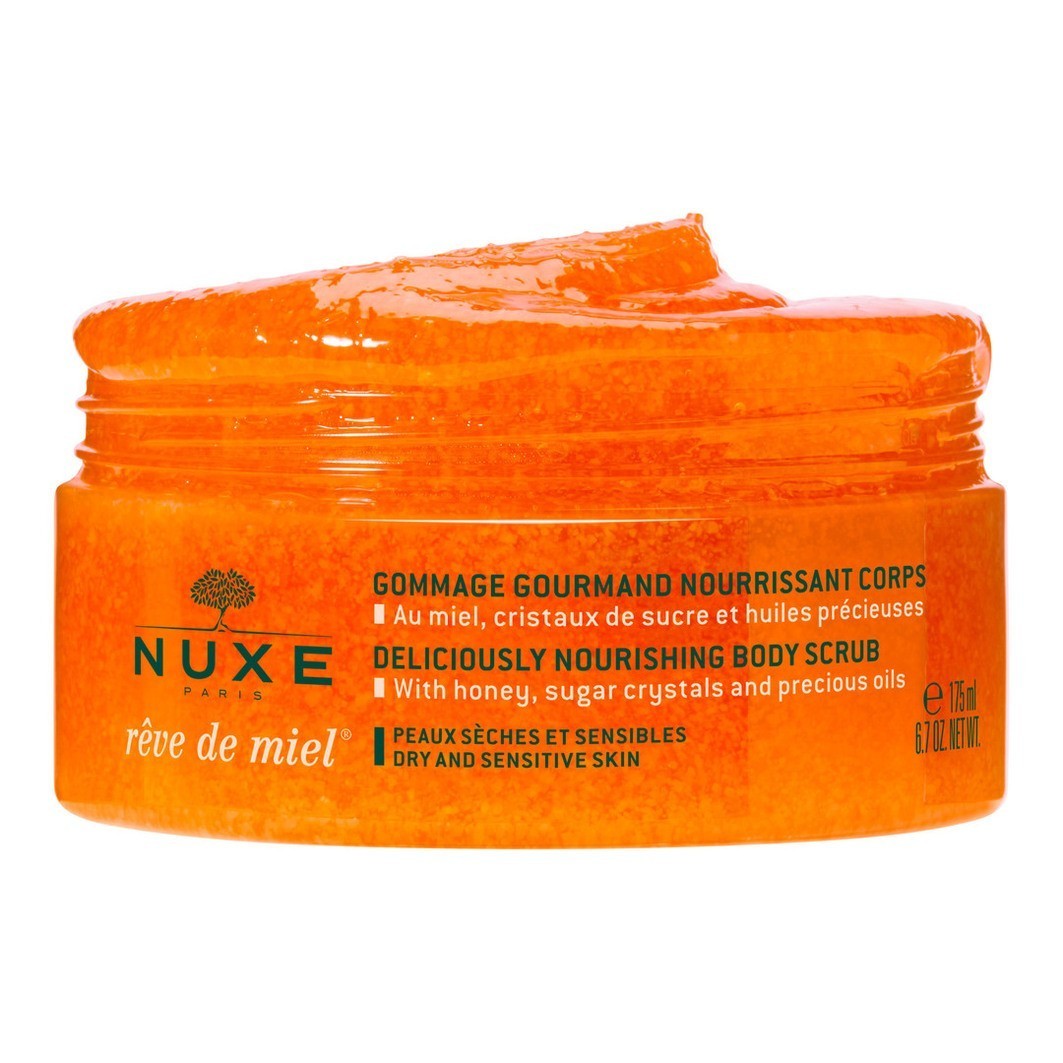 NUXE Rêve de miel® hranilni piling za telo - 175 ml