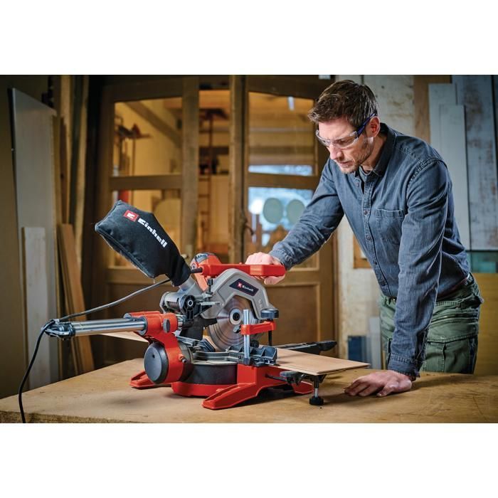 Einhell TE-SM 8 L Dual Radial Mitre Saw (1800W, 216 mm blade, 305 mm cutting width)