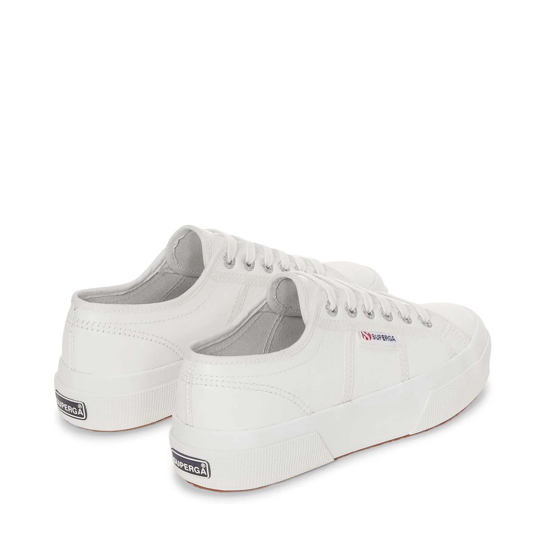2740 PLATFORM TUMBLED LEATHER-WHITE