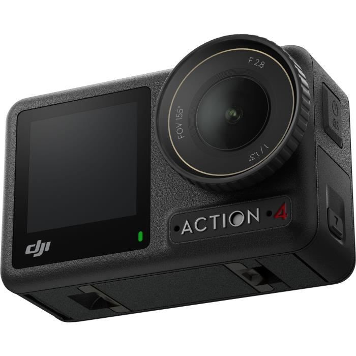 Videocamera d'azione - DJI - Osmo Action 4 Adventure Combo - Sensore da 1/1,3 pollici - 4K/120 fps - Campo visivo ultra-grandangolare da 155 mm