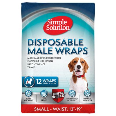 Fralda descartável Simple Solution para cães machos