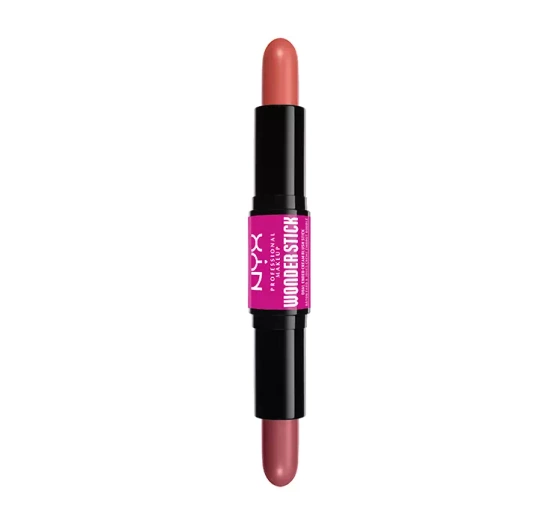NYX Professional Makeup Wonder Stick dwustronny róż do policzków 02 Honey Orange   Rose 2 × 4 g