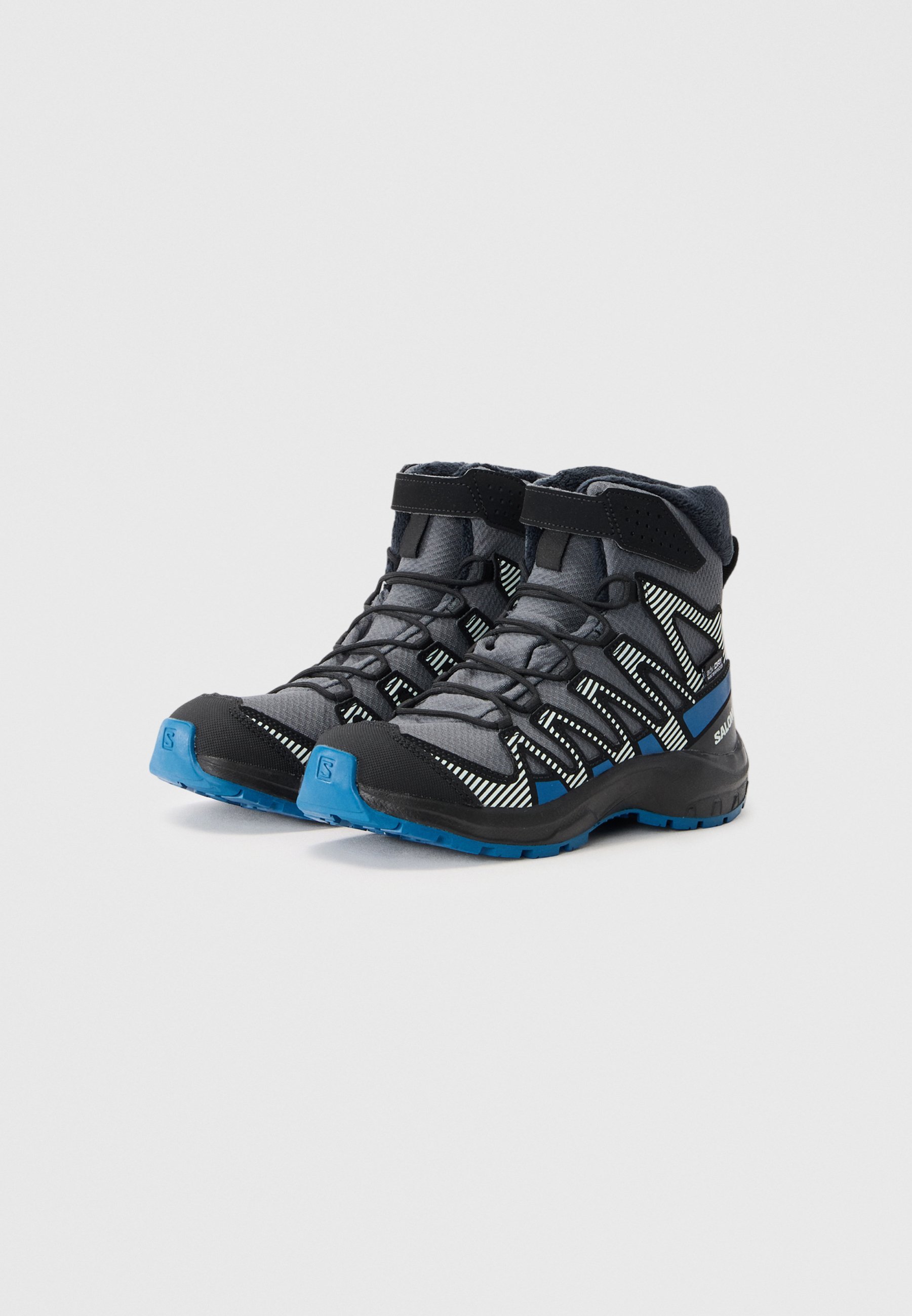 Salomon XA PRO V8 UNISEX - Stivali invernali - turbolenza/nero/blu scuro