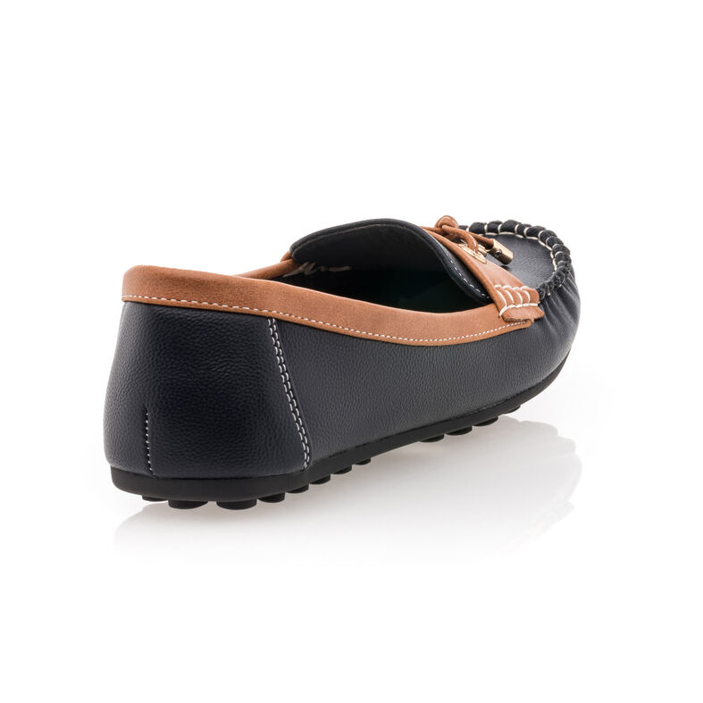 Blå loafers/båtsko til dame