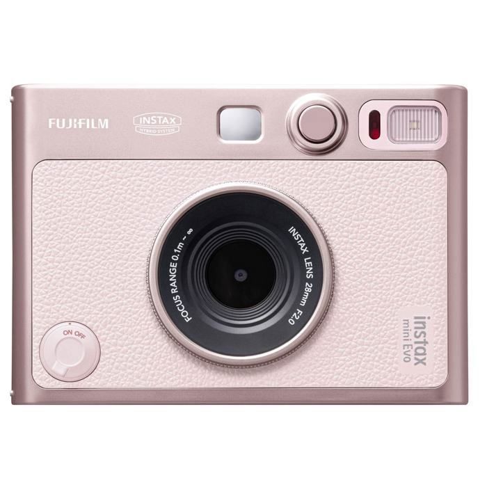 Instant Camera - FUJIFILM - INSTAX mini EVO - Pink - 10 Optical Modes - Bluetooth